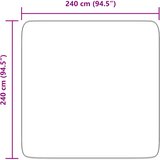  Čupavi tepih s visokim vlaknima NAVARRA 240x240 cm poliester | shoptok.hr