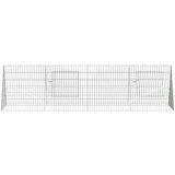  Kavez za piliće Srebrno 215 x 55 x 55 cm Cinkani čelik | shoptok.hr