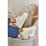 Boto Sneakers Women's Sports Shoes Insulated On Massive Sole Beige Ardiela | Shoptok.si