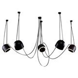  Shilo 9038 - luster na sajli DOHAR 5xE14/15W/230V, u obliku pauka, crne boje | Eponuda.com