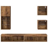 TV stenske enote z LED 5 pcs Star les Konstruiran les, (5000217856) | Shoptok.si