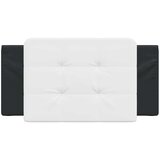 vidaXL Jastuk za uzglavlje bijelo-crni 100 cm od umjetne kože | shoptok.hr