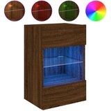  Zidni TV ormarić s LED svjetlima boja hrasta 40x30x60,5 cm | shoptok.hr