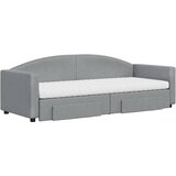  Dnevni krevet na razvlačenje svjetlosivi 80 x 200 cm od tkanine | shoptok.hr
