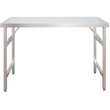  Kuhinjski radni stol s policom 120x60x115 cm nehrđajući čelik | shoptok.hr