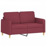 Maison Chic Dvosed kavč - Sofa - Kanape vinsko rdeč 120 cm blago, (21727403) | Shoptok.si