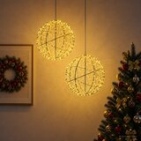  Božićni vrh svjetla 2 kom. 1500 LED lampica Topla bijela | shoptok.hr