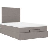  Otomanski krevet madracem i LED Taupe 120x190 cm tkanina | Eponuda.ba