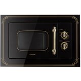 Klarstein Victoria 20, ugradbena mikrovalna pećnica, 20 l, 800 W, roštilj: 1000 W, crna | shoptok.hr