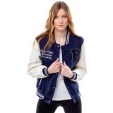 Glano Women's Baseball Jacket - Dark Blue | Shoptok.si