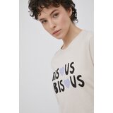 Only Bombažen t-shirt bež barva | Shoptok.si