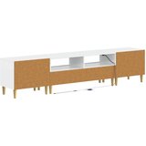  5-dijelni LED TV ormarić Bijela visokog sjaja Konstruirano drvo | shoptok.hr