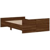  Kreveta s uzglavljem i podnožjem boja hrasta 120x190 cm | shoptok.hr