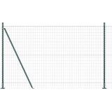 vidaXL Evropska ograja z 13 pahljačastimi stebri 1.2x25 m Galvanizirano jeklo | Shoptok.si