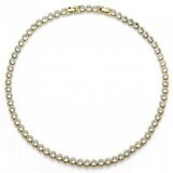  Ženska oliver weber tennis gold crystal ogrlica sa swarovski belim kristalima ( 11910g ) Cene