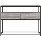  Konzolni stol siva boja hrasta 100x40x75 cm konstruirano drvo | shoptok.hr