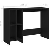  Stol za prijenosno računalo crni 102,5 x 35 x 75 cm drveni | shoptok.hr