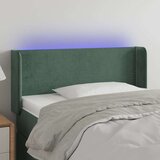  LED posteljno vzglavje temno zeleno 83x16x78/88 cm žamet Cene