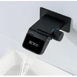 BSW1500 ELITE EDITION: Zidna armatura s prikazom temperature in preklopnim izlivom 180° - Črna