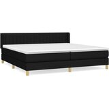  S oprugama i madracem crni 200x200 cm od tkanine | shoptok.hr