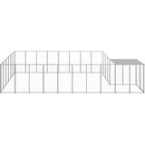  Kavez za pse srebrni 15,73 m² čelični | shoptok.hr