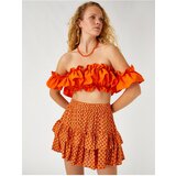 Koton Tiered Mini Skirt with Elastic Waist | Shoptok.si