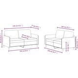  2-dijelni set sofa plavi baršunasti | shoptok.hr