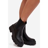 Boto Women's Ankle Boots With Zipper Heated Eco Leather Black Fivienne | Shoptok.si