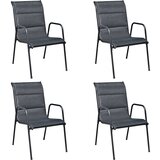  5-dijelni vrtni blagovaonski set čelični crni | shoptok.hr