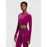 Versace Jeans Couture Bluza 73HAH218 Vijolična Slim Fit