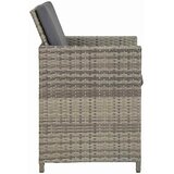  3-dijelni vrtni blagovaonski set s jastucima sivi Siva | Shoptok.si