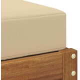  Vanjska stolica klupa s jastukom Prirodna 43 x 43 x 37 cm - Prirodno i bež 40 cm Otvoreno područje nogu | shoptok.hr