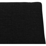  Tapecirani uzglavlje Crna 75 cm Čvrsto borovo drvo | shoptok.hr