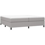  Krevet s oprugama i madracem svjetlosivi 200 x 200cm od tkanine | shoptok.hr