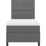  Krevet s opruga kutije Tamno siva 90 x 190 cm tkanina | shoptok.hr