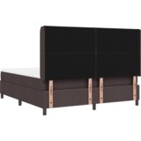  Posteljni okvir s vzmetnico - Temno rjav, 180x200 cm, Tkanina, (22052904) | Shoptok.si