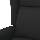  Fotelja na podizanje od tkanine crna | shoptok.hr