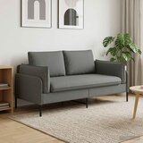 SOFA za dvije osobe Tamnosiva 188 x 81 x 89 cm Tkanina Cijene