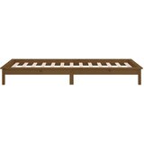  LED okvir kreveta boja meda 90 x 190 cm mali od masivnog drva | Eponuda.com