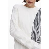 Desigual WOMEN&#39;S WHITE SWEATER | Shoptok.si