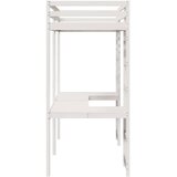Krevet na kat Bijelo 90 x 190 cm Čvrsto borovo drvo | shoptok.hr