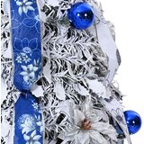  Umjetno božićno drvce s 50 LED svjetlima Bijelo 120 cm PVC | shoptok.hr