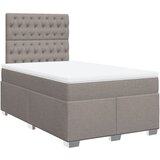  Krevet s oprugama i madracem smeđesivi 120 x 190 cm od tkanine | shoptok.hr