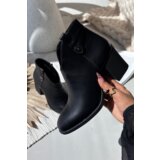 Boto Insulated Women's Ankle Boots On Heel From Eco Leather Black Talienne | shoptok.hr