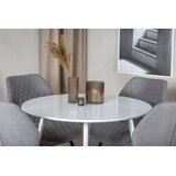Venture Home Plaza okrugli blagovaonski stol ⌀100 cm, bijeli | shoptok.hr