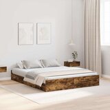  Krevet s ladicama Dimljeni hrast 135 x 190 cm Konstruirano drvo | shoptok.hr