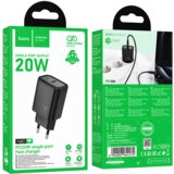 hoco. polnilec adapter N60 GaN PD 20W Type C - črn | Shoptok.si