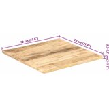 Stolna ploča od masivnog drva manga 25 - 27 mm 70 x 70 cm | shoptok.hr