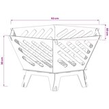  Kamin Crna 60 x 53 x 30 cm Čelik | shoptok.hr