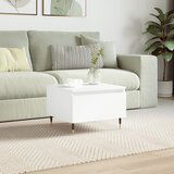 vidaXL Klubska mizica bela 50x46x35 cm inženirski les | Shoptok.si